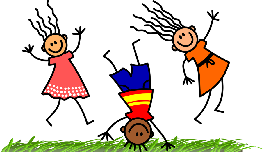 springende kinderen